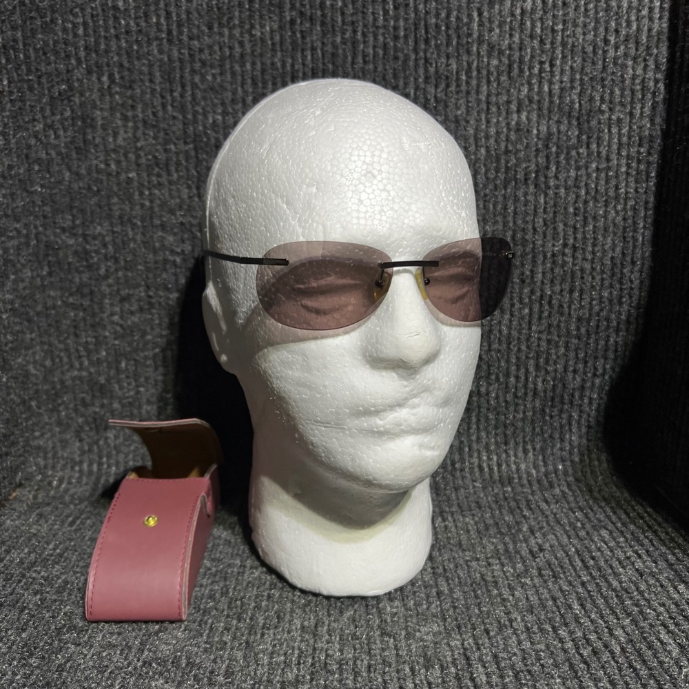 Vintage D&G Dolce & Gabbana Sunglasses Womens OS Purple Rimless 2099 Italy Y2K